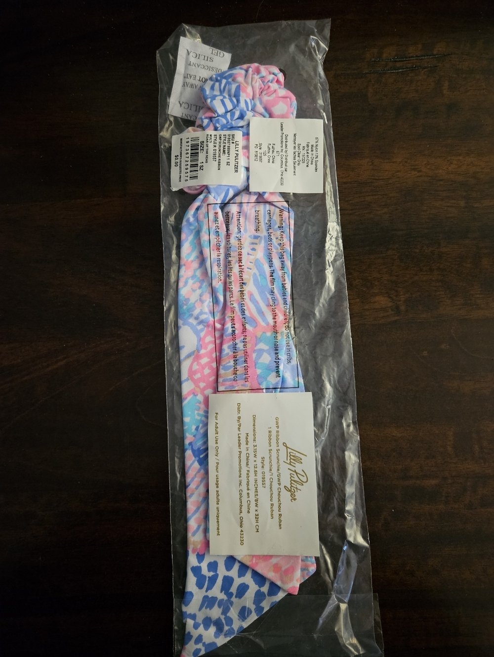 Lilly Pulitzer NWT GWP Scrunchie Ribbon Multi Roar Of The Seas - Picture 3 of 9